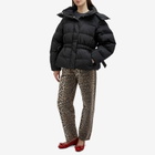 GANNI Women's Tech Seersucker Oversized Puffer Jacket in Black