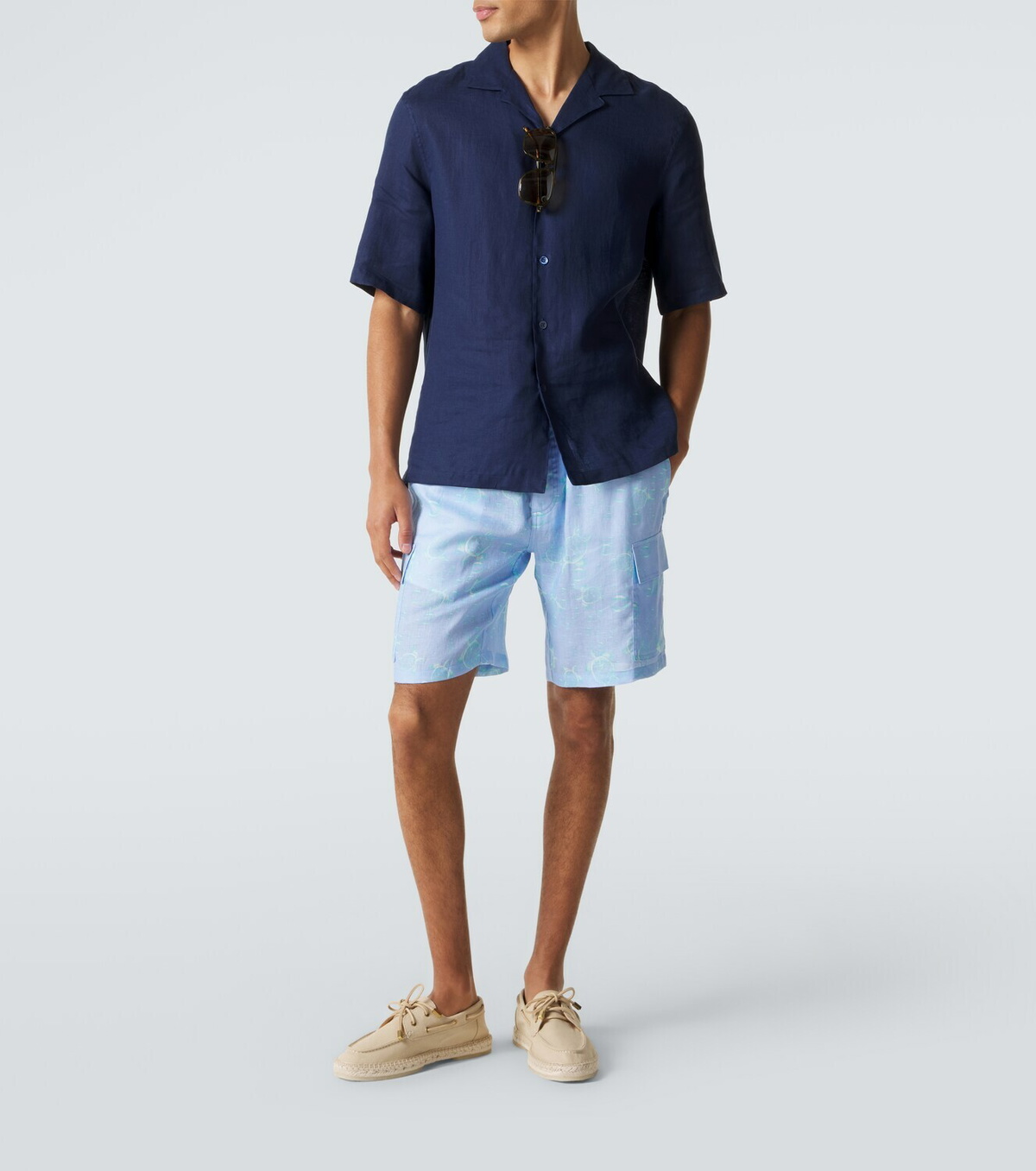 Vilebrequin Baie linen Bermuda shorts