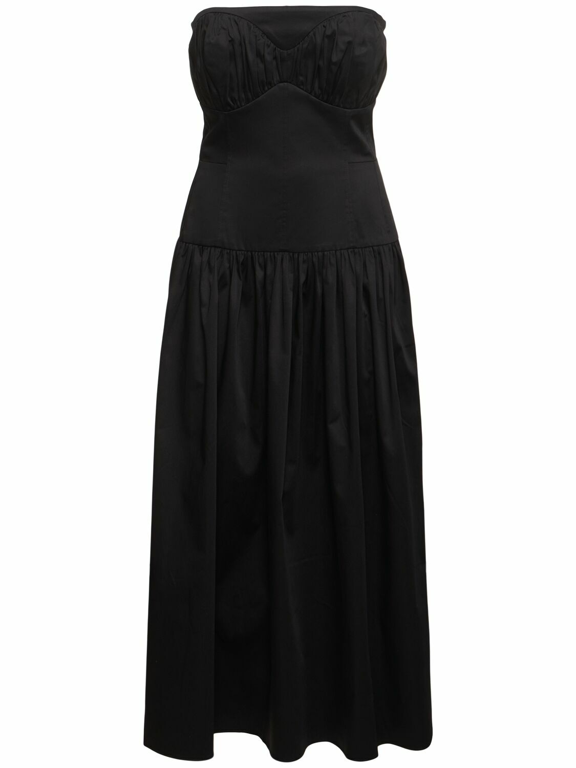 TOO CHIC WOVEN MIDI DRESS