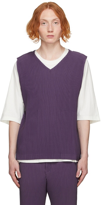 Photo: Homme Plissé Issey Miyake Purple Monthly Color August Tank Top