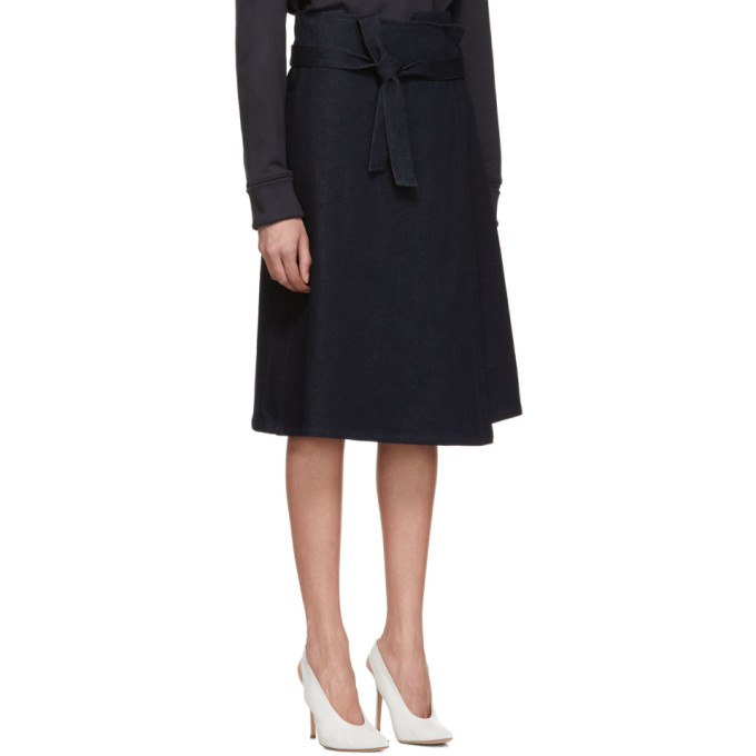 A-Plan-Application Blue Denim Wrap Skirt