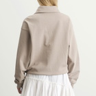 Story mfg. Women's Geo Pullover in Soft Grey