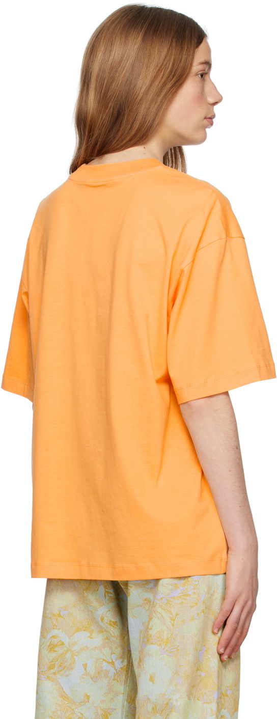 Marni Orange Printed T-Shirt