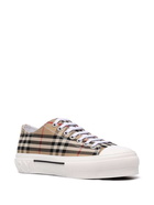 BURBERRY - Jack Check Motiv Cotton Sneakers