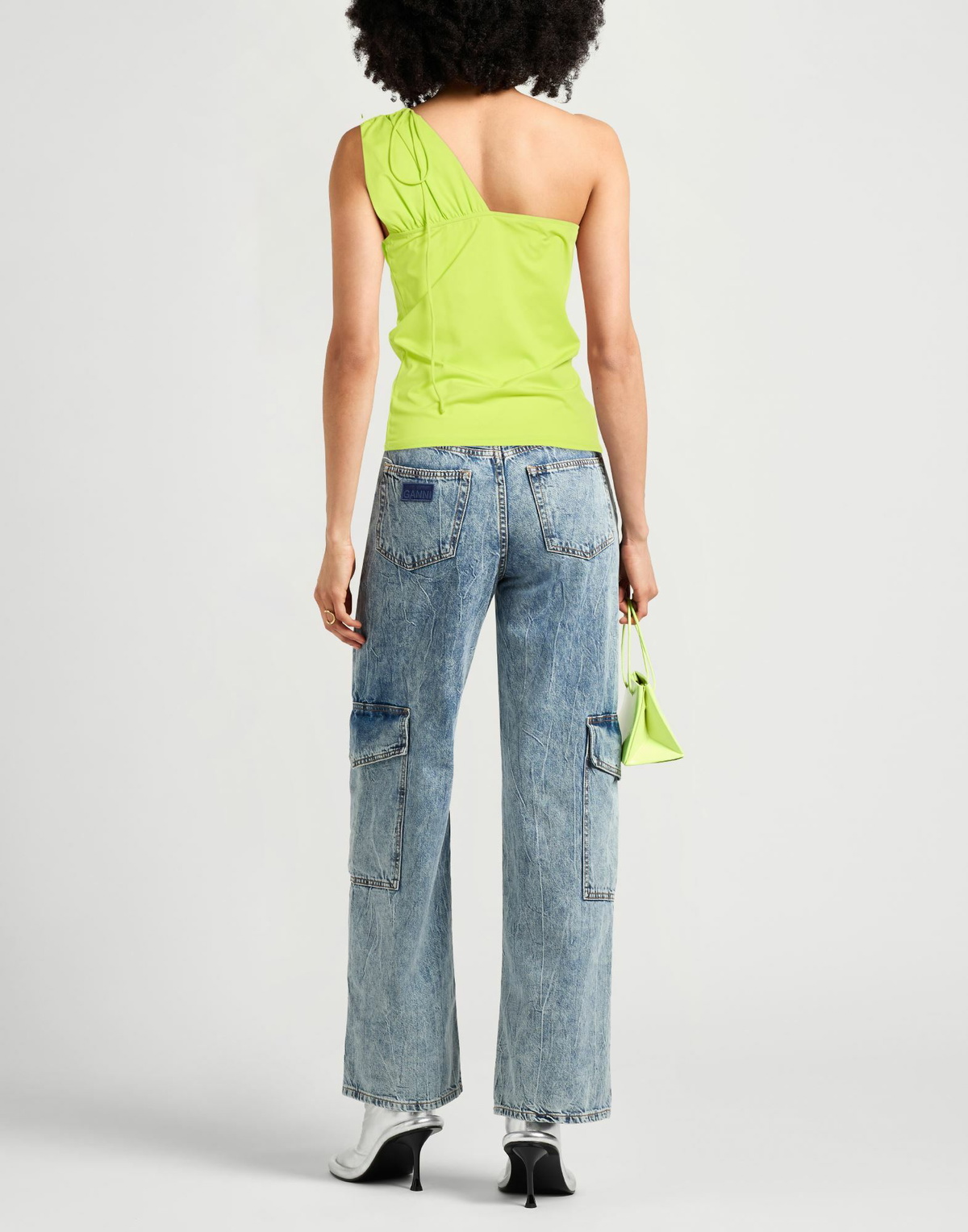 Saks Potts Womens Top Lime in Green