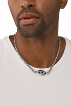 Diesel Stainless steel chain necklace - Necklaces - Unisex - Silver