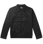 Stüssy - Bryan Snake-Print Jersey Blouson Jacket - Black