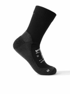 Satisfy - Stretch Merino Wool-Blend Socks - Black