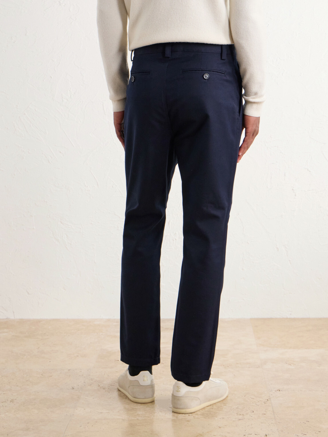 Brunello Cucinelli - Tapered Cotton And Wool-Blend Twill Chinos - Blue