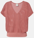 Varley Ashford open-knit cotton top