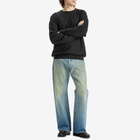 Auralee Men's Elastic High Gauge Sweatshirt in Ink Black