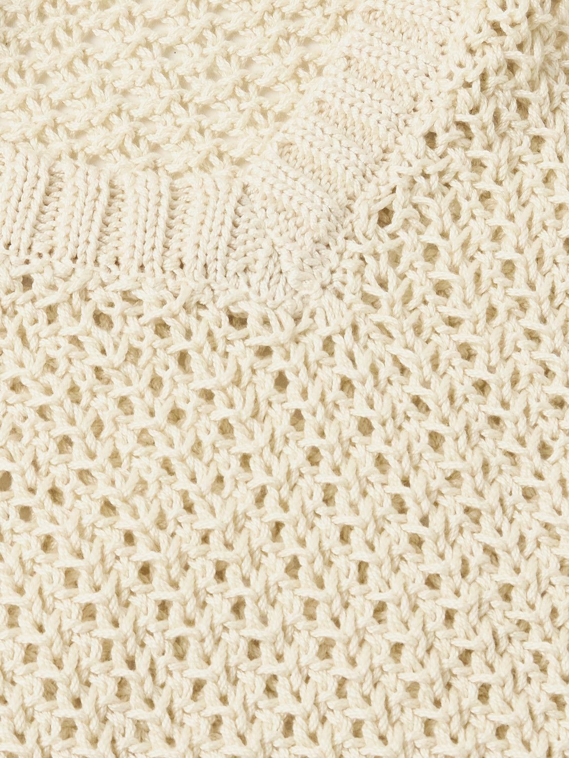 Corridor - Open-Knit Organic Cotton Sweater Vest - Neutrals
