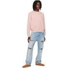 Acne Studios Pink Logo Fleece Sweatshirt