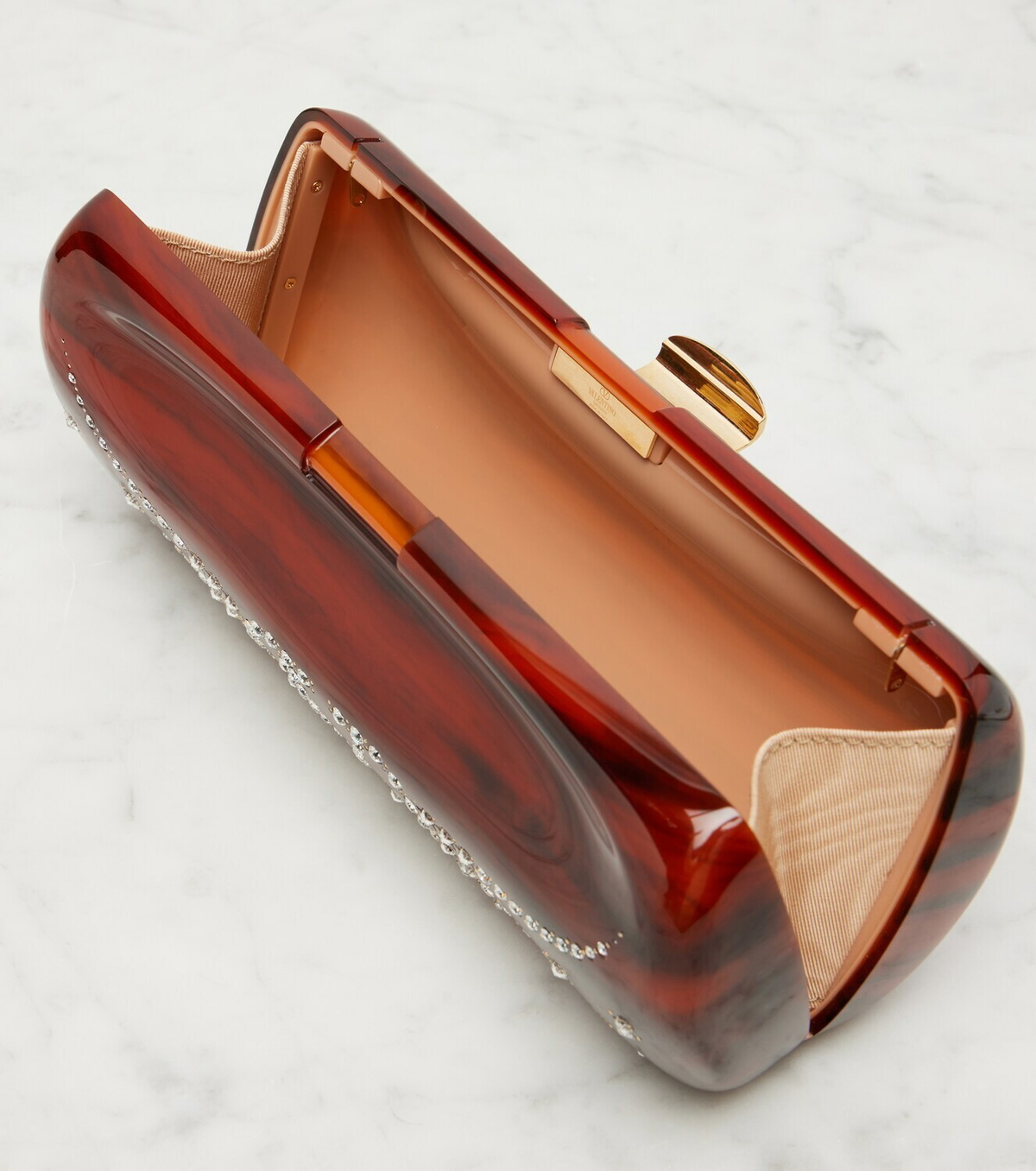 Valentino Garavani Pince Small resin clutch