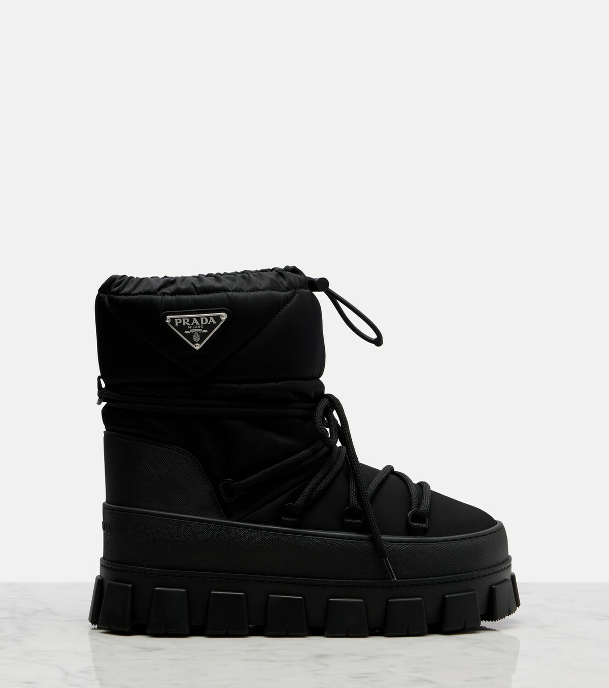 Prada Re-Nylon gabardine snow boots
