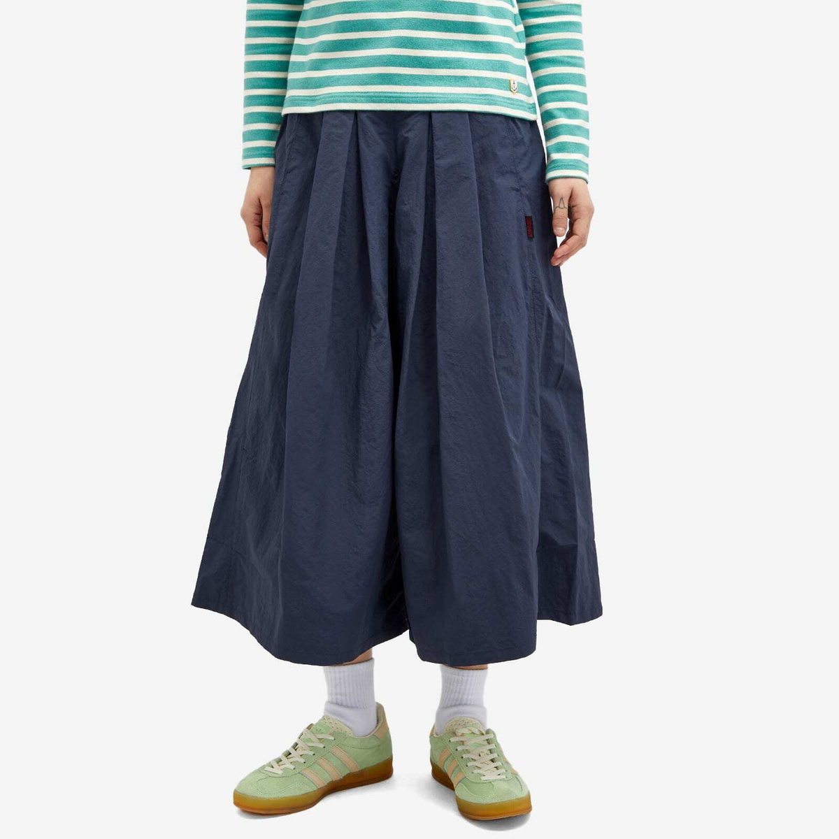 Gramicci Women's Nylon Flare Pant in Navy Gramicci