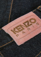 Kenzo Cargo Monkey Denim Shorts Dark Blue
