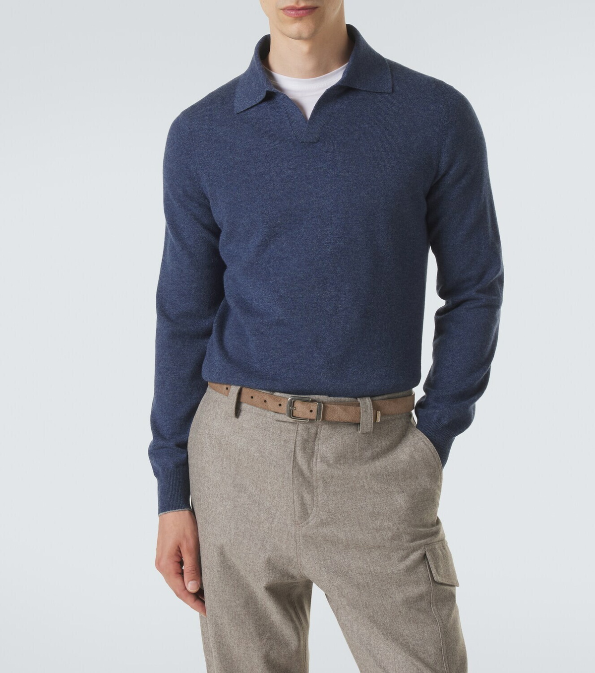 Brunello Cucinelli Cashmere polo sweater