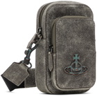Vivienne Westwood Gray Phone Crossbody Pouch