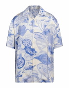 Jil Sander Mens Shirt in Blue