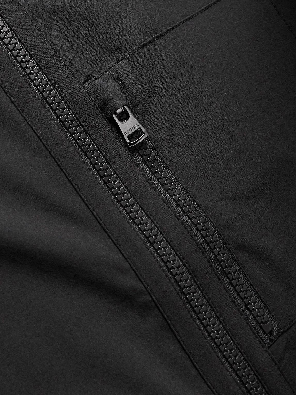 Bogner - Verano Logo-Print Stretch-Jersey and Mesh Golf Jacket - Black ...