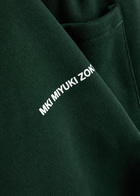 Mki Miyuki Zoku Logo-print Cotton-blend Sweatpants Green