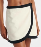 Adriana Degreas Cotton-blend wrap skirt