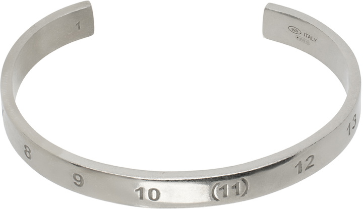 Maison Margiela Silver Numerical Cuff Bracelet Maison Margiela