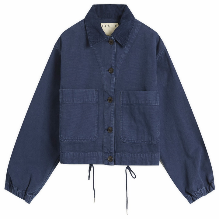 Photo: Girls of Dust Women's Woopsy Canvas Jacket in Indigo Blue