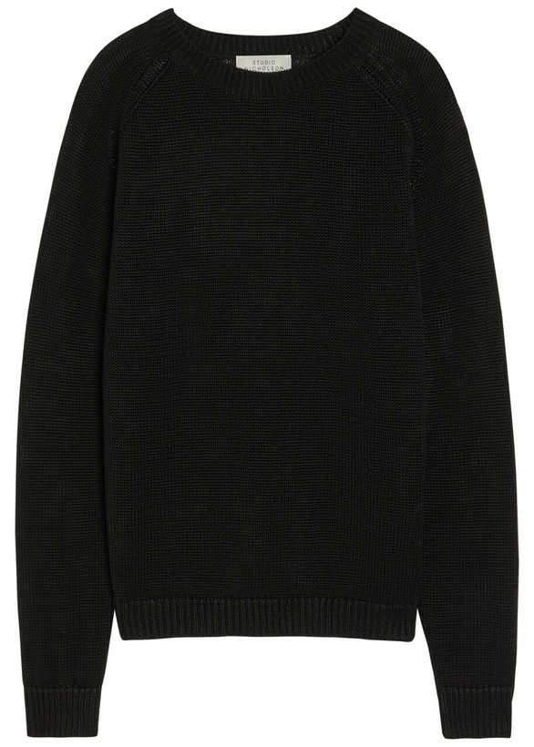 Photo: Studio Nicholson Linen-knit Jumper Black
