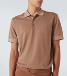 Zegna Cotton-blend polo shirt