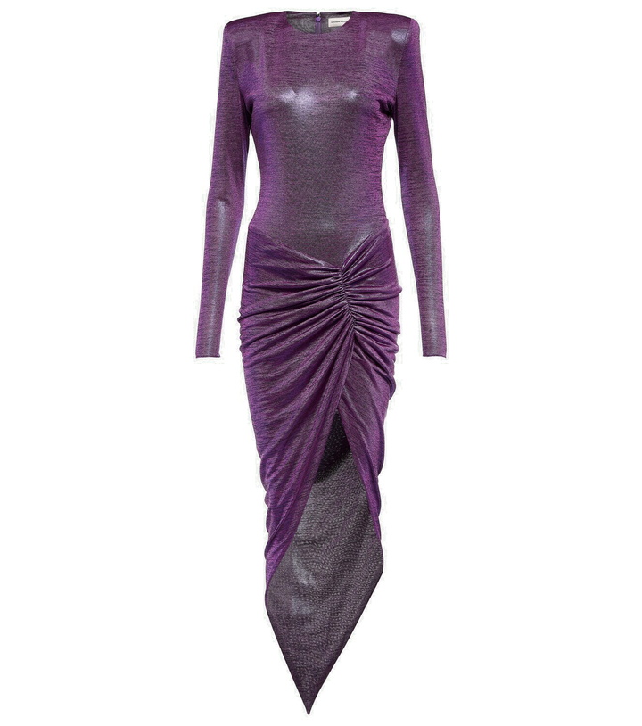 Photo: Alexandre Vauthier - Asymmetrical draped midi dress