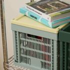 HAY Medium Square/Cube Recycled Colour Crate Lid in Light Yellow 