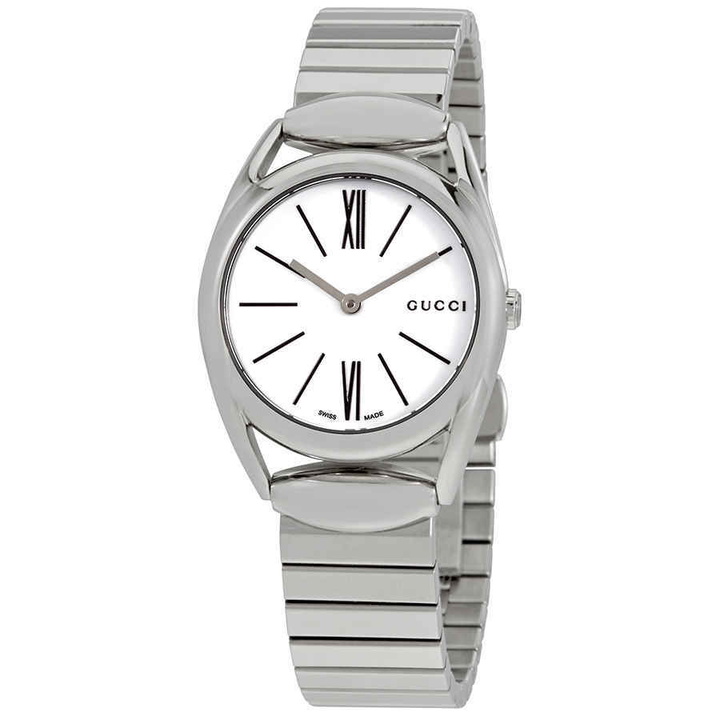 Photo: Gucci Horsebit New Small White Dial Ladies Watch YA140505
