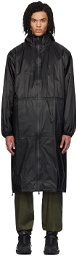 RAINS Black Norton Longer Coat