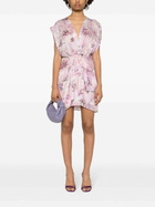 IRO - Floral Print Silk Short Dress