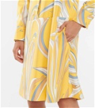Pucci Printed silk twill shirt dress