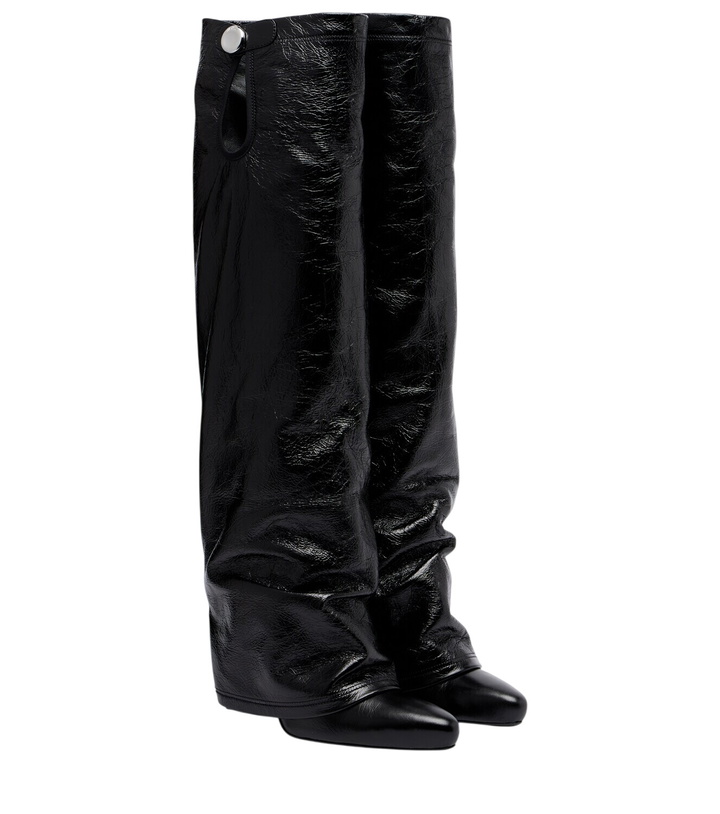 Photo: The Attico Leon patent leather knee-high boots