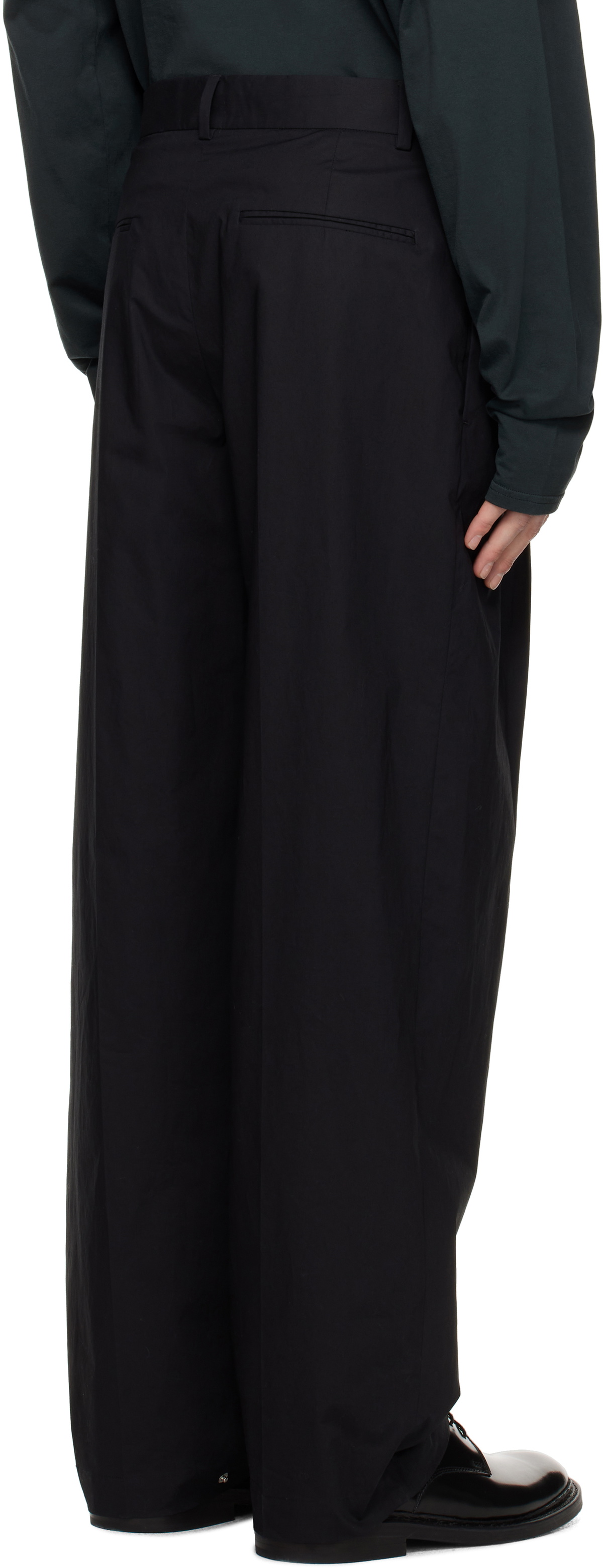 Still Kelly Black Pleated Trousers