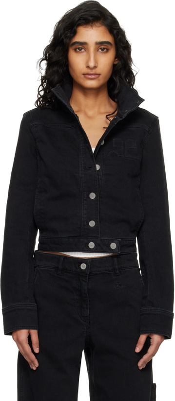 Photo: Courrèges Black Reedition Denim Jacket
