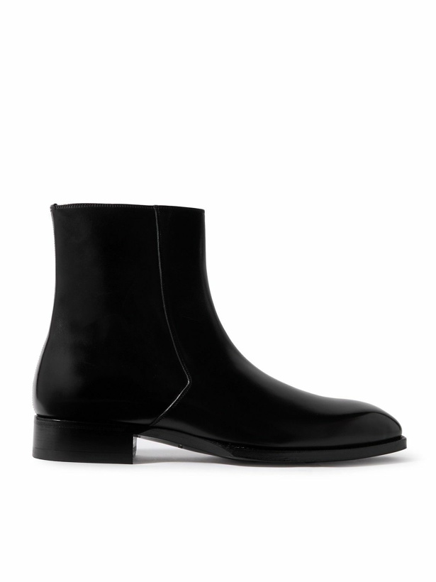 Photo: TOM FORD - Elkan Leather Chelsea Boots - Black
