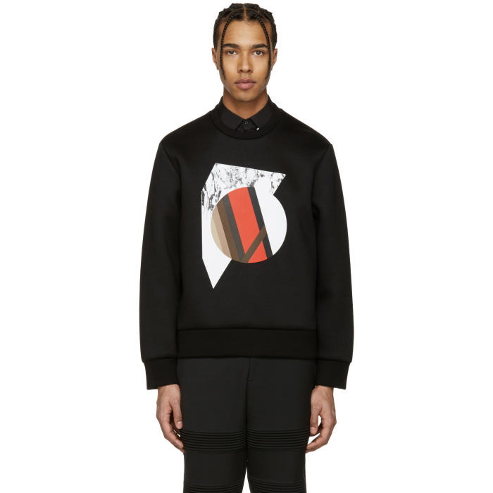 Photo: Neil Barrett Black Marble Modernist Pullover