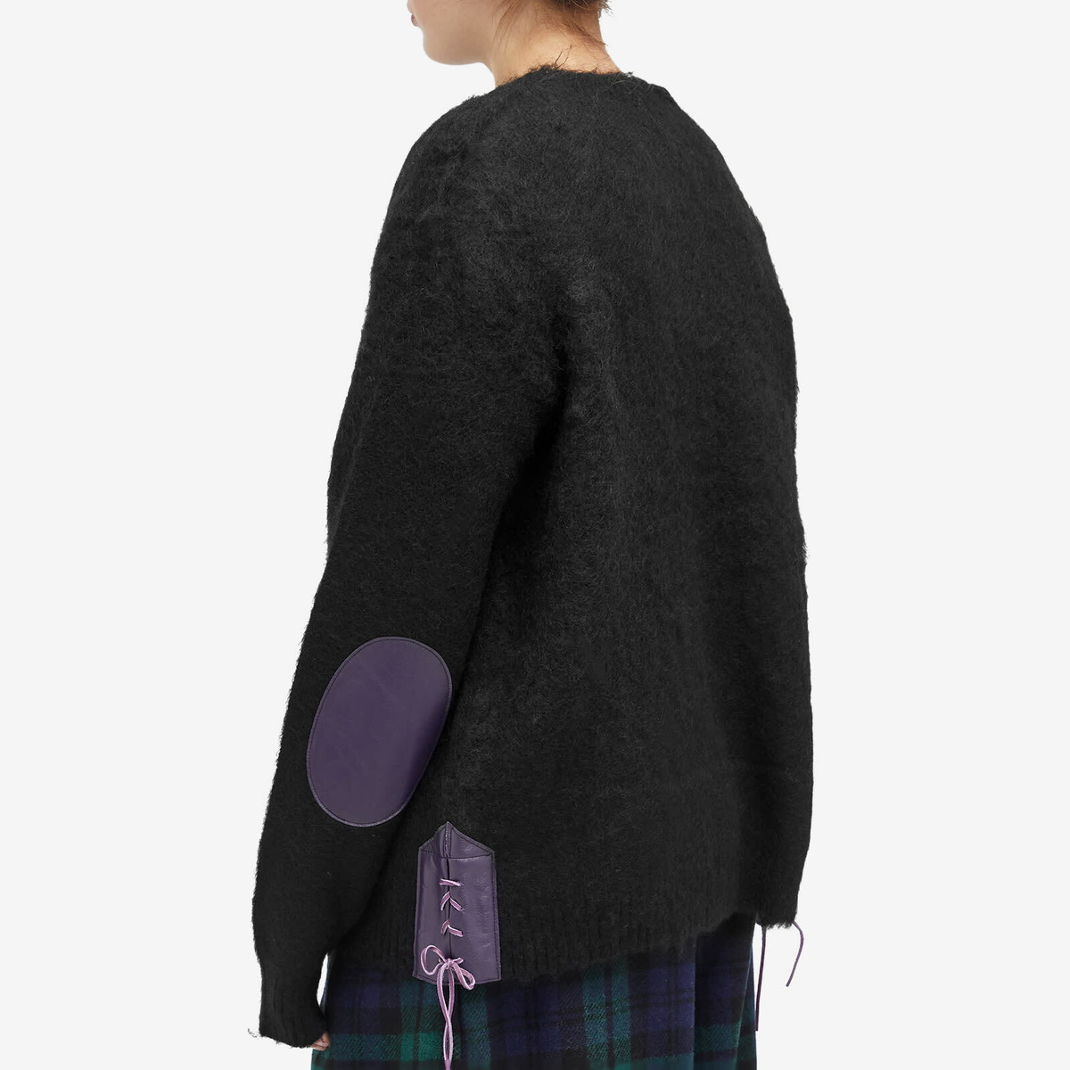 Needles Women's EP Mohair Cardigan in Black Needles