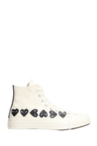 Comme des Garçons Play Chuck 70 Cdg High Sneakers In Beige Cotton