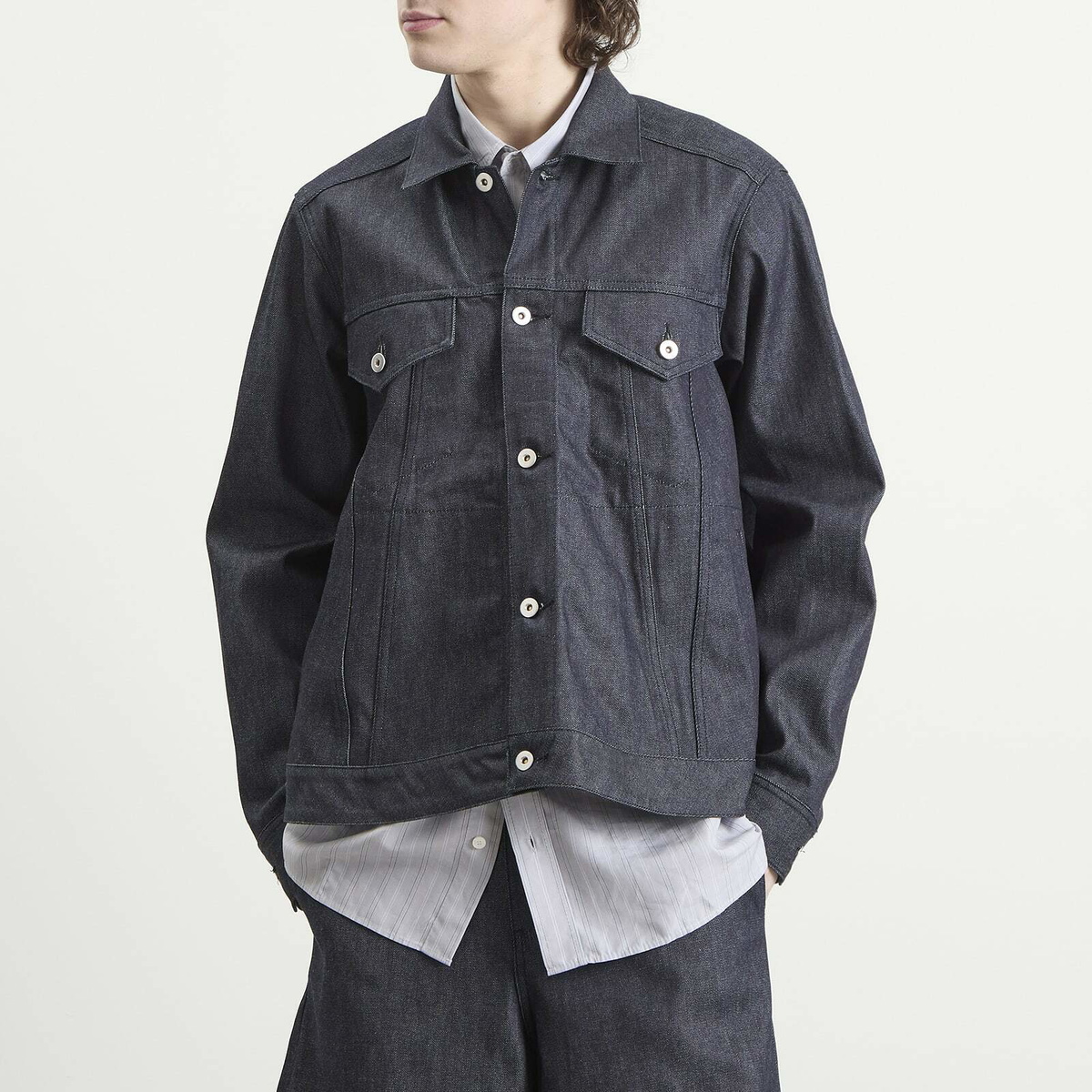 Comme des Garçons Black Men's Denim Jacket in Indigo