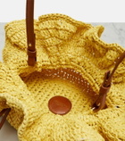 Aquazzura Paradise raffia clutch
