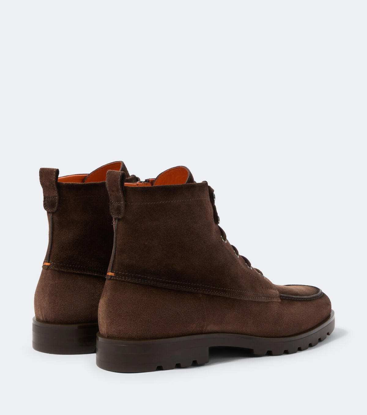 Santoni Suede lace-up boots