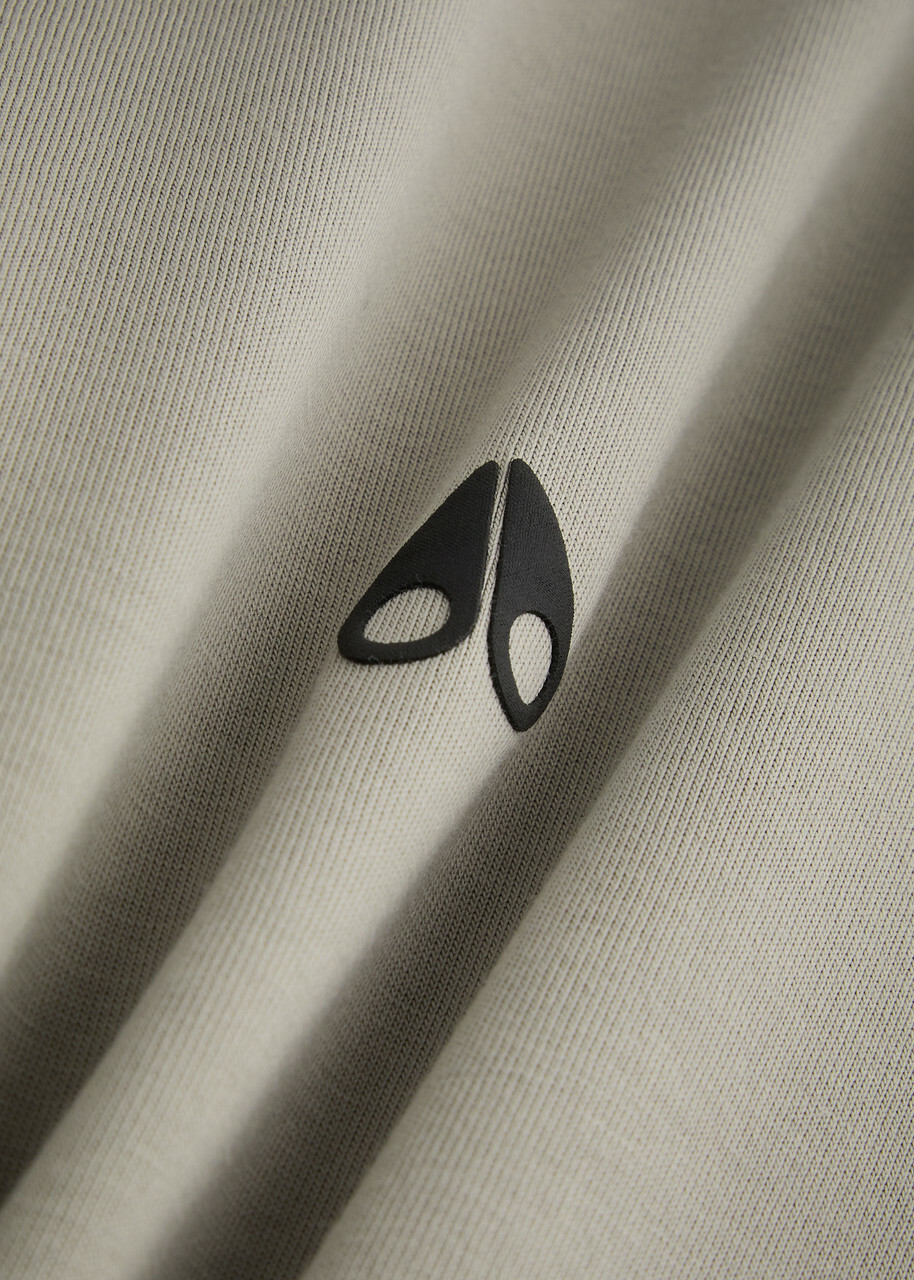 Moose Knuckles Satellite Logo Cotton T-shirt Light Grey
