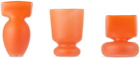 Verre D’Onge SSENSE Exclusive Orange Trio A Vase Set