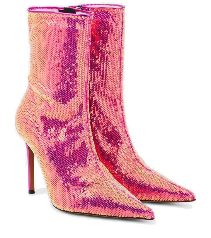 Photo: Alexandre Vauthier Sebert sequined ankle boots